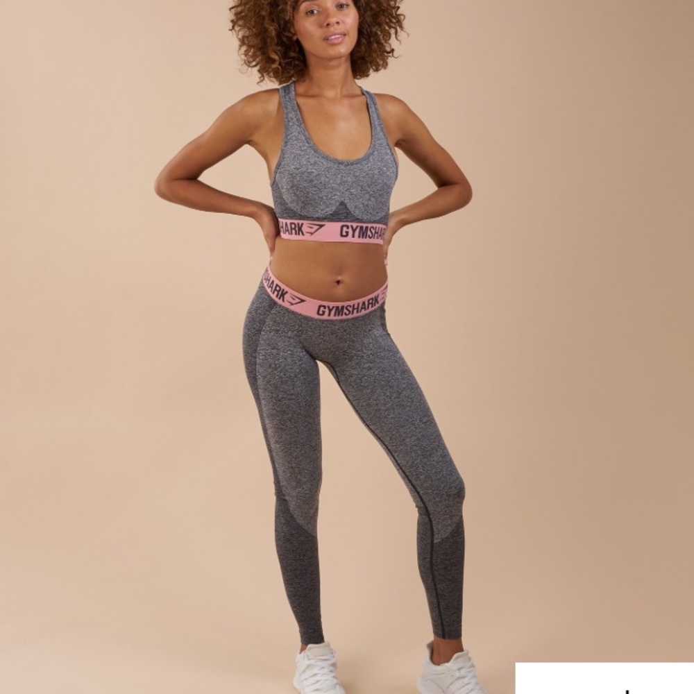 ❌⭕️ SOLD Flex Legging XS-charcoal marl peach pink